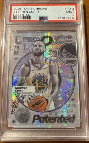 2025-26 Topps Chrome - Patented Stephen Curry #PD-2 (PSA 9)