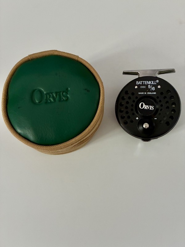 Vintage Orvis Battenkill 5/6 Disc Drag Fly Fishing Reel - Made in England w/case