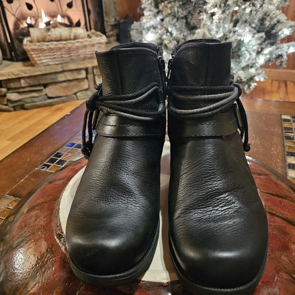Earth Origins Mujer Cuero Negro Gamuza Botín Moto Randi Radley Talla 11 W Foto 2 de 4