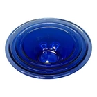 3 Vintage Pyrex Cobalt Blue Nesting Glass Mixing Bowls 322, 323, 325