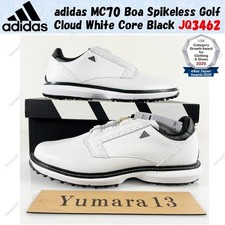 adidas MC70 Boa Spikeless Golf Cloud White Core Black JQ3462 Men's Size