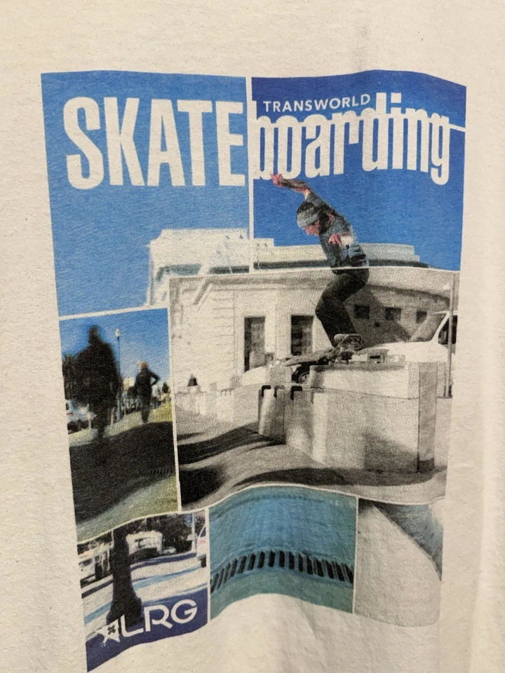 Vintage LRG Transworld Skateboard Mag Cover Carlos Ribeiro Men’s Size Large Tee - Image 2 of 4