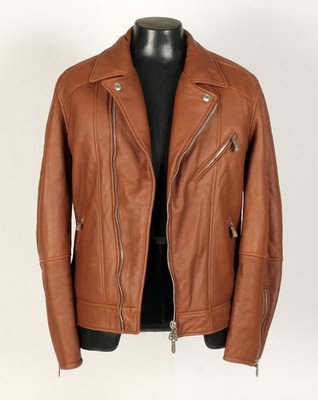Brunello Cucinelli Leather Motorcycle Jacket - M - Brown - New - $11,995 Retail