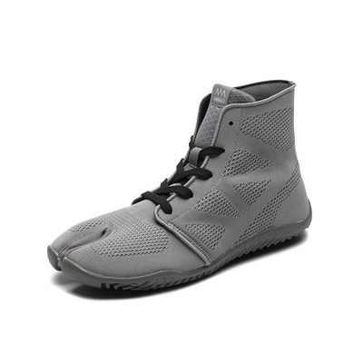 Marugo Sneakers Tabi Sports Jog 2 High-Cut Shoes Knit Stretch Unisex US 7 Gray