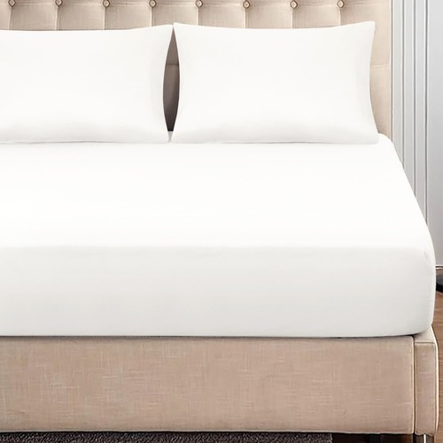 Hotel Quality Fitted Sheet Deep Pocket Breathable Soft Elastic Mattress Sheets - Picture 6 of 109