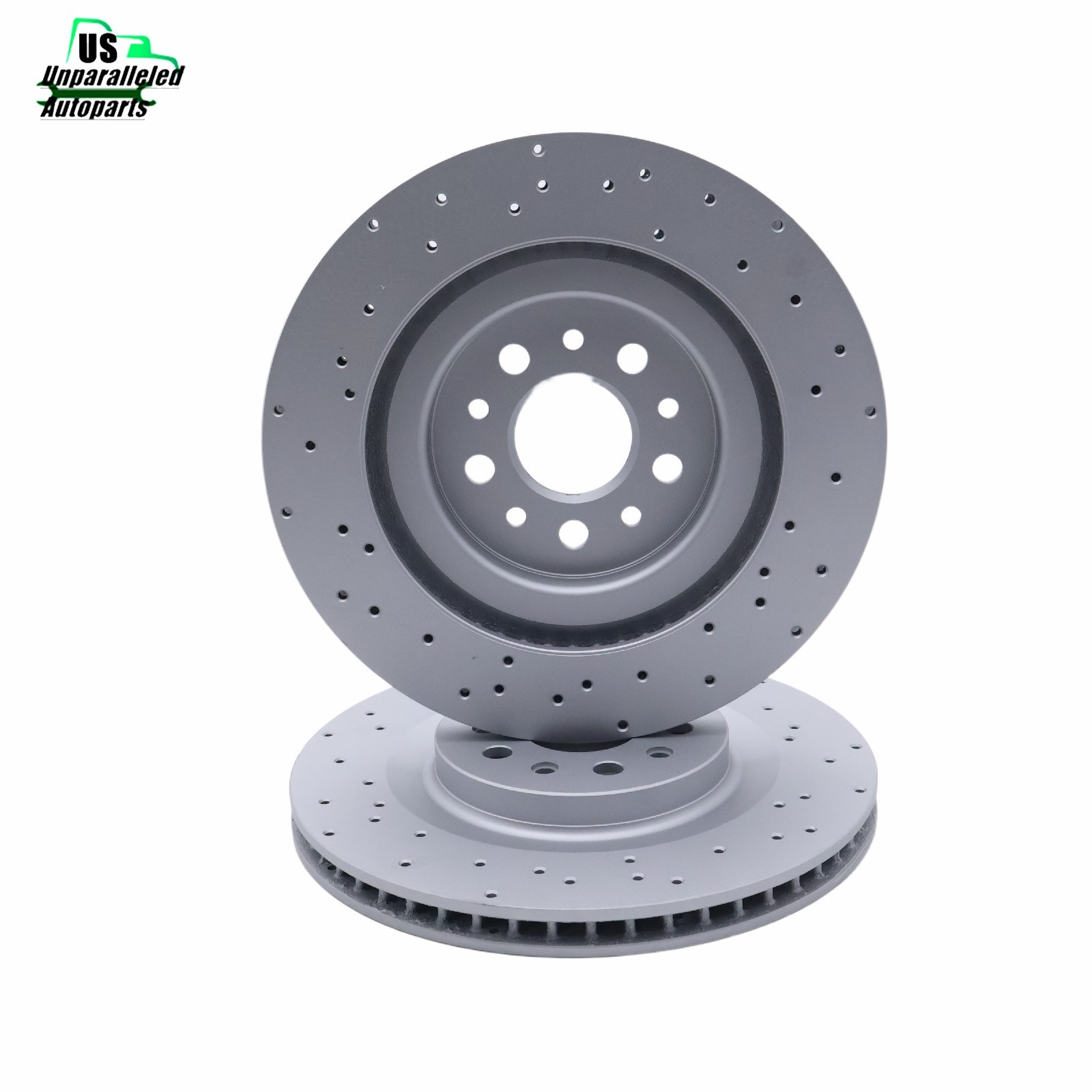 Rear Drilled ventilated brake disc Set For Maserati Ghibli Quattroporte 2017-21