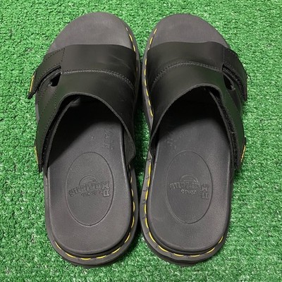 Size 9 - Dr. Martens Daxton Slide Sandals Men's Black Leather Sip