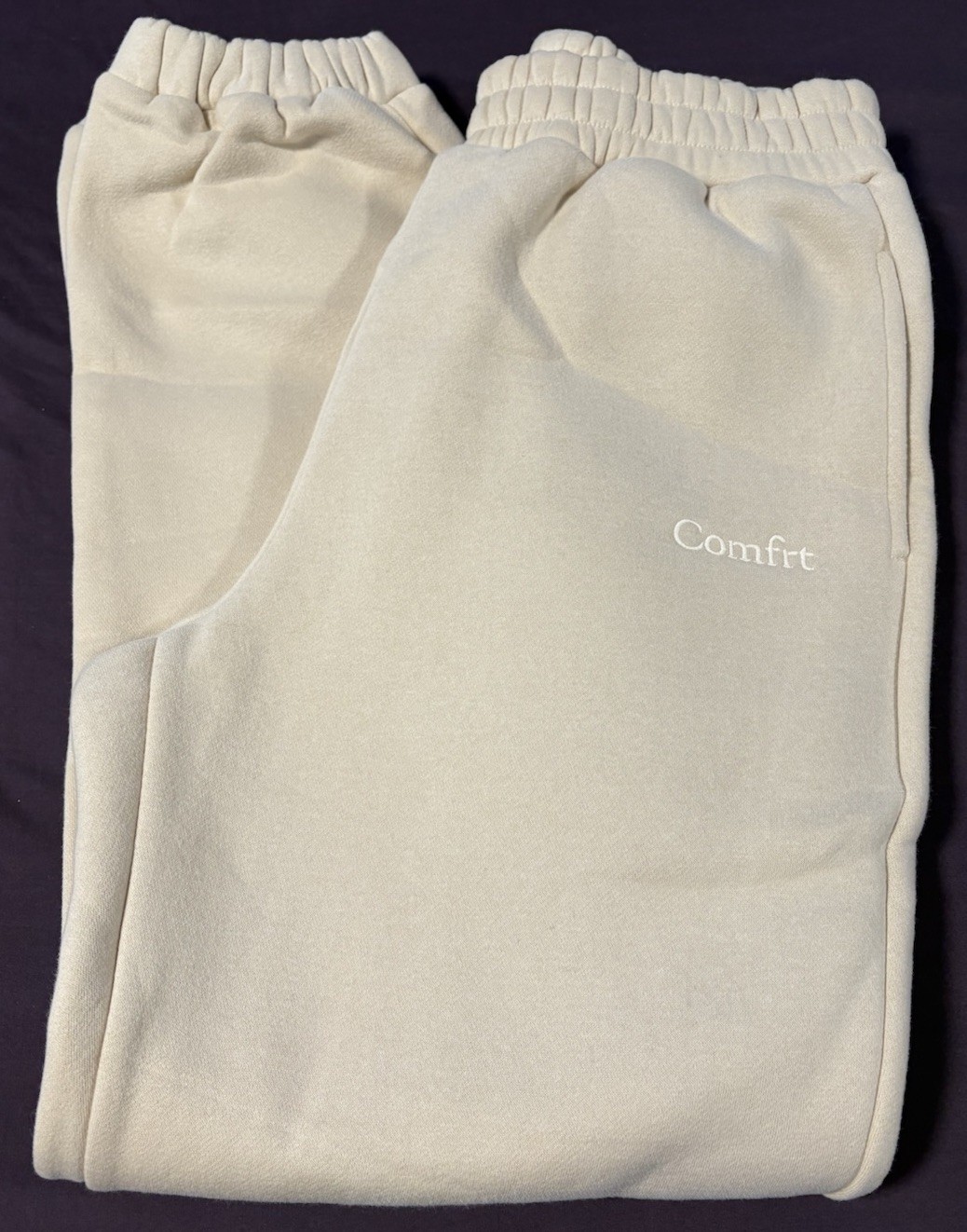 Comfrt Signature sweatpants Color- Bone Unisex Adult Size Medium