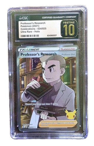 2021 Pokemon Celebrations #024/025 Professor's Research CGC PRISTINE 10 English - Picture 1 of 2
