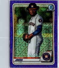 topps 2020 bowman chrome christian javier Purple Mojo Refractor /250 BCP-56