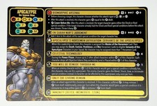 Marvel Crisis Protocol: Apocalypse Limited Edition Gold  Black Promo Stat Card