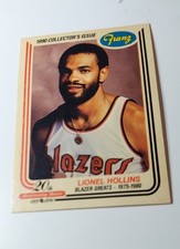 1989-90 Franz Portland Trail Blazers - Lionel Hollins #12 No Stains
