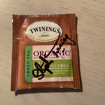 Twinnings Teabag , Autographed By Stephen Twinnings, 10th Generation Tea Man