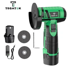 2025 Cordless Angle Grinder with 1 battery& Fast Charger - Lithium-Ion Polisher