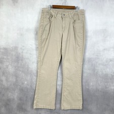 Riders By Lee Women Pants 14M Khaki Stretch Classic Flap Pocket Utility Y2K
