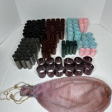Vintage Lot 137 Barrel Nesting Hair Rollers Curlers Salon 7/8 - 2 Rockabilly