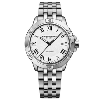 Raymond Weil Tango Quartz White Dial Stainless Steel Men's Watch 8160-ST-00300