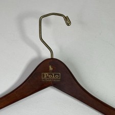 Polo Ralph Lauren Wooden Clothes Hanger Suit Jacket Pant Bar Closet Single