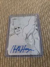 HULK HOGAN 2024 Leaf Pro Set Metal ANIME NATION auto SP Black Printing Plate 1/1