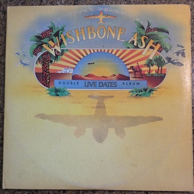 WISHBONE ASH  live date, VG+, 2 lp set on MCA 1973, INCLUDES THE BOOKLET