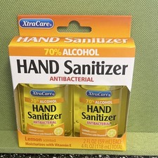   XtraCare Hand Sanitizer 70 Alcohol Antibacterial Travel Size 2 Pack NEW  