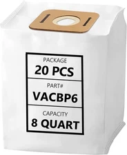 20 Pack VACBP6 Vacuum Bags for Atrix 8 Quart Filter Bag Replacement for Atrix