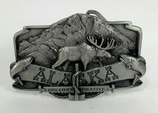 Siskiyou Pewter Buckle Alaska 1985 Commemorative Limited Edition 1148/5000