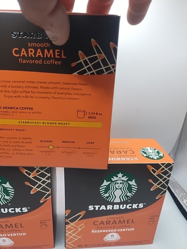 3x Starbucks Smoth Caramel Nespresso Vertio 8ct. Ea.Exp:06/04/2025 (24 total) - Picture 3 of 6