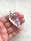 Lot of Stone Gemstone Quartz Arrowhead Agate Pendant Top Jewelry Making Craft — photo 6