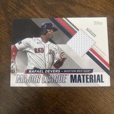 2024 Topps Series 1 Rafael Devers Major League Material Jersey Relic Boston 