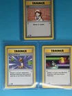Pokemon TCG 1st Edition Vintage Trainer Lot Of 3 Cards Base Set First Edition