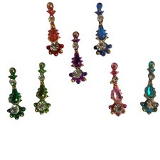 Indian Bollywood Bindi Body Jewel Self Adhesive, Crystal Forehead, Face Jewels