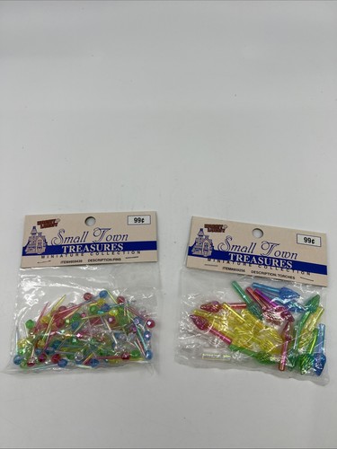 2 Packs Iridescent Aurora SMALL PIN LIGHTS & TORCHES Ceramic Christmas Tree Bulb