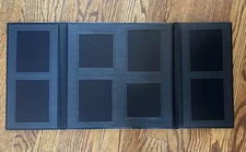 Prestige Black Leather Photo Album Holder Stand Book Wall Display Folder