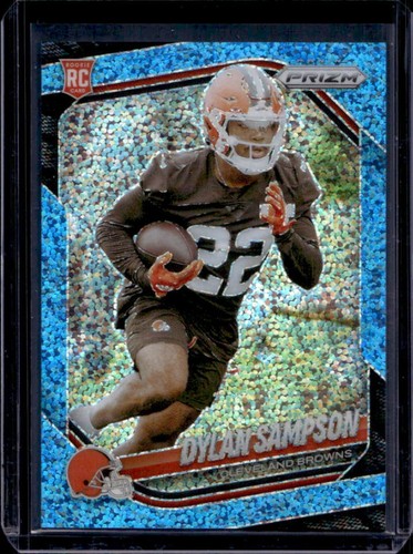 2025 Panini Prizm Dylan Sampson RC Blue Sparkle Rookie #/96 Browns