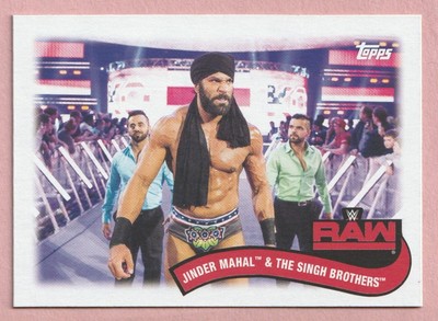 2018 Topps Heritage WWE Tag Teams and Stables #TT13 Jinder Mahal & Singh Bros