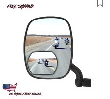 Rv Camper Side Mirror Extender No-blind-spot Corner Mirror 2pk. Adjustable