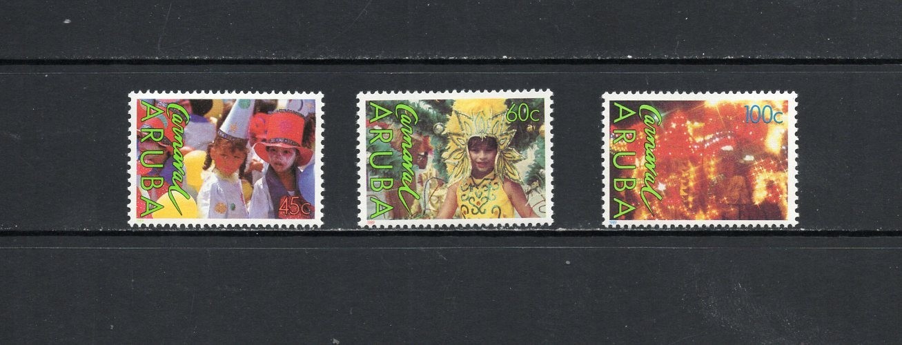 T0028   Aruba  1989    Carnival   3v.   MNH