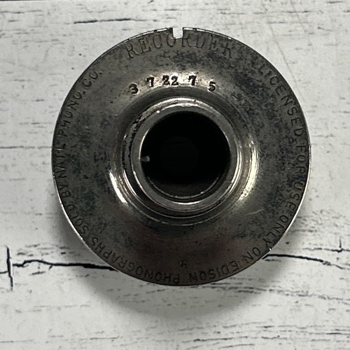 Edison Model H Recorder Reproducer Head Cylinder Record Recorder