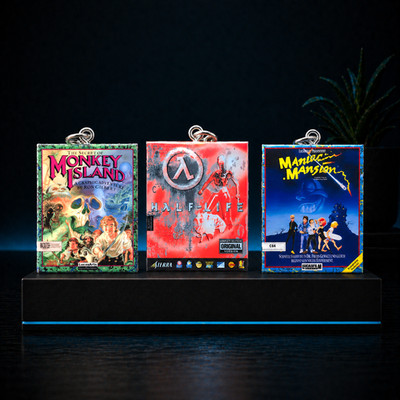 Big Box Mini Game Case Keychain Auswahl | Schlüsselanhänger Gamer Geschenk