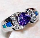 1CT Amethyst 925 Solid Sterling Silver Ring Jewelry Sz 7 GA3-4 — photo 1