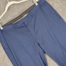 Calvin Klein Mens Blue Straight Leg Flat Front Dress Pants 38W x 30L
