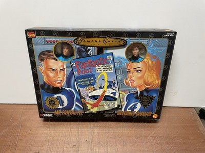 TOYBIZ MARVEL FAMOUS COVER MR.FANTASTIC AND INVISIBLE WOMAN 1998 BRAND NEW.