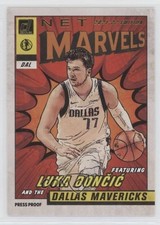 2021 Panini Donruss Net Marvels Press Proof Gold Foil Black Text Luka Doncic j3z