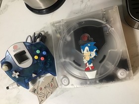 💙 SEGA Dreamcast HKT 3020 Home Console  🌟 Clear white 💙 ✨ ❤️✨ ❤️see Thru