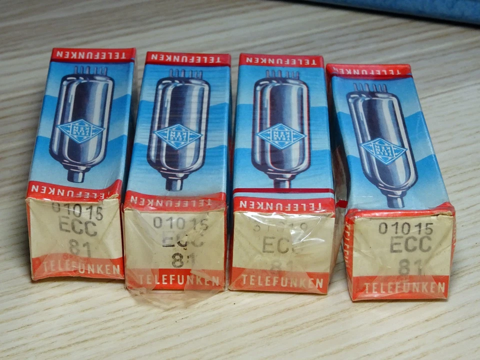 Konvolut 4x Röhre Telefunken ECC81 (ohne Raute) ungebraucht / NOS sealed - Bild 4 von 4