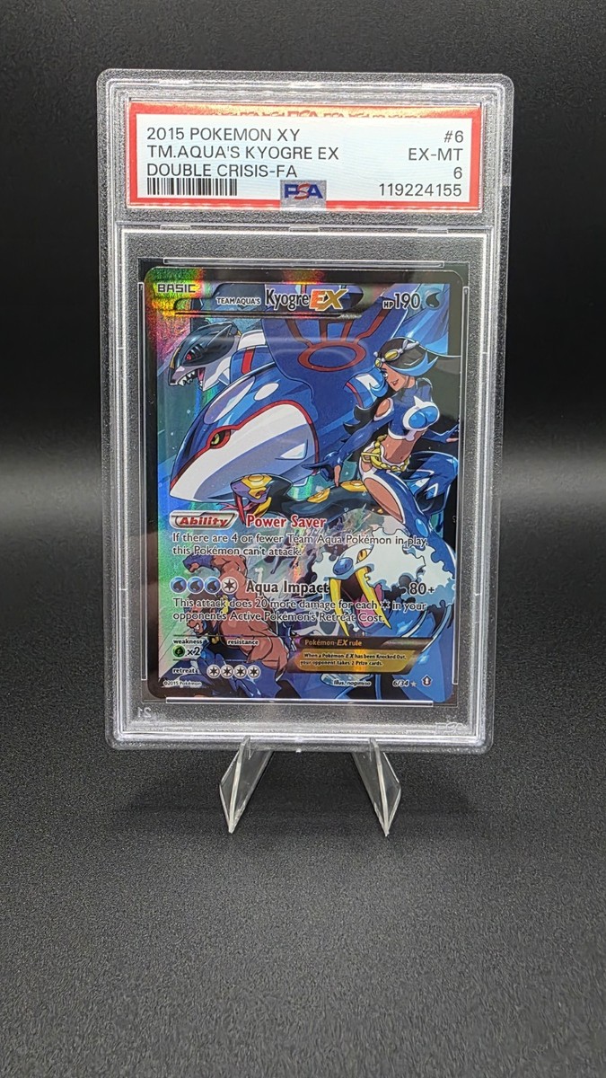 ポケモンカードゲーム aqua Kyogre adv PSA 9 Pokemon Card Japanese Team Aqua's Kyogre EX Double