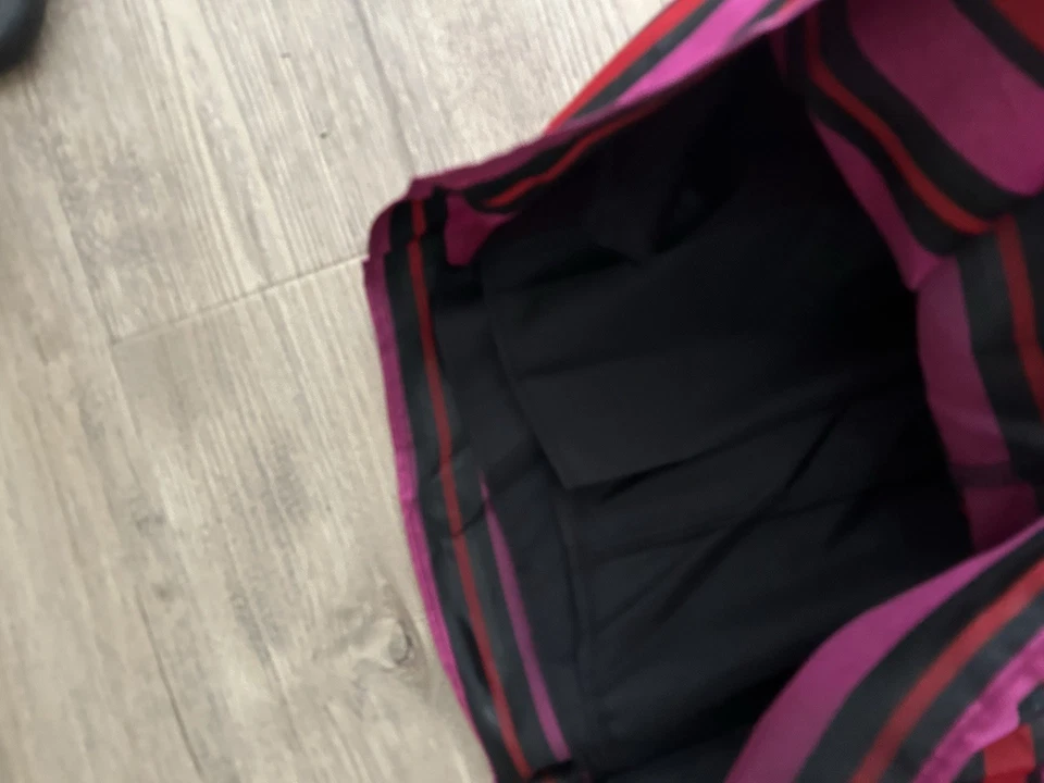 Vestido Emily West Niñas Talla 6 Rosa/Negro Rayas Sin Mangas Tul Usado en Excelente Condición Foto 4 de 4