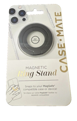 Case-Mate Magnetic Ring Stand with MagSafe for iPhones, Matte Black SEALED NEW!