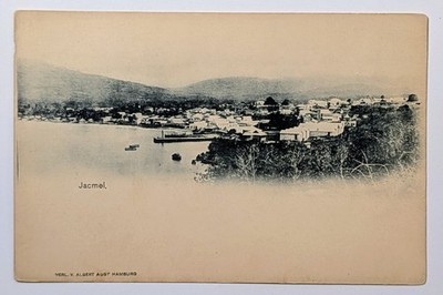 Antique Jacmel Haiti Postcard Albert Aust Hamburg Undivided Back Vintage Rare